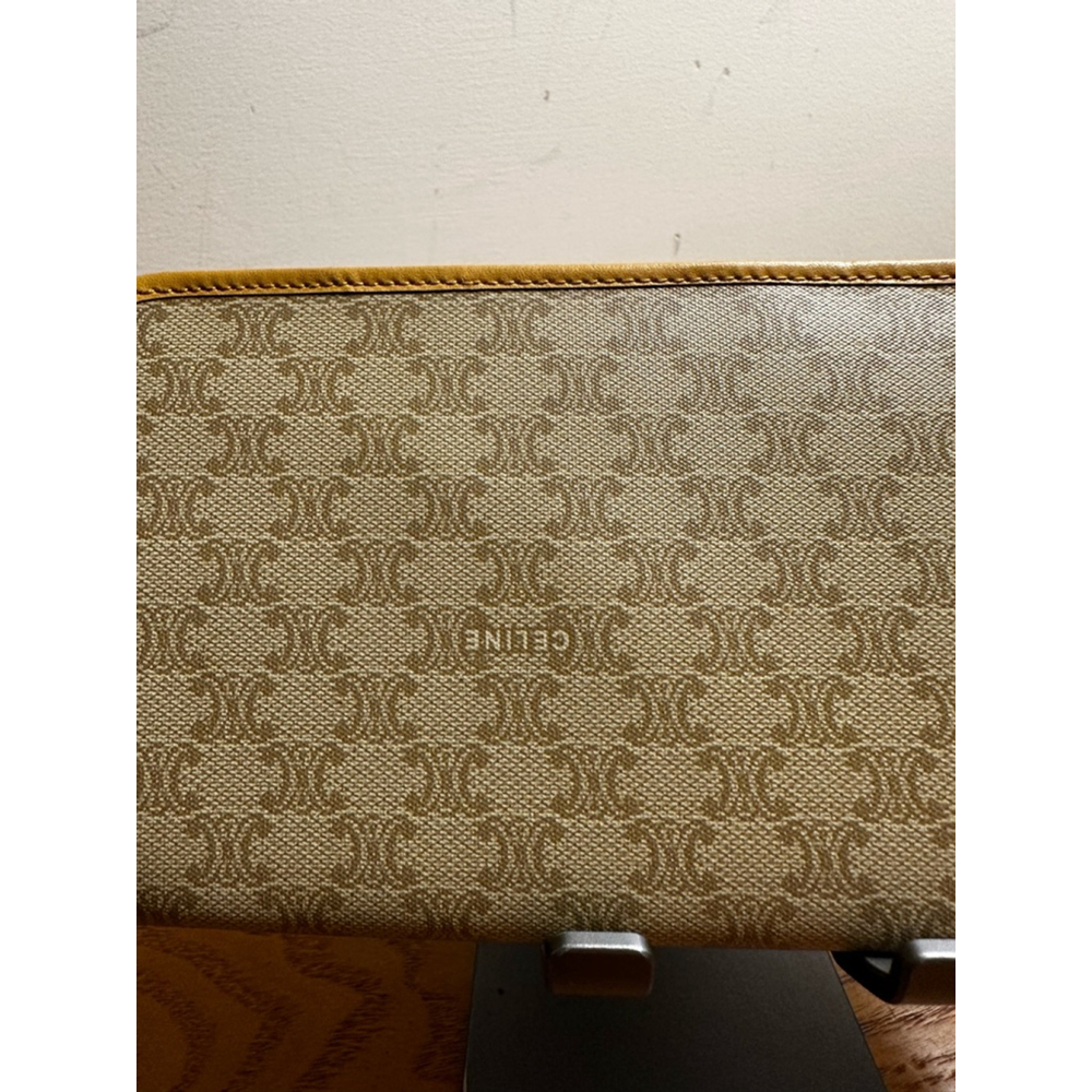 Celine Beige Coated Canvas Long Zip Wallet - Picture 3 of 10